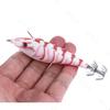 Lure bait10CM 9.6GRound Belly Wood Shrimp8Colorful Squid Hook Bionic Bait8Word Ring Swivel Fishing Supplies Special for Bass