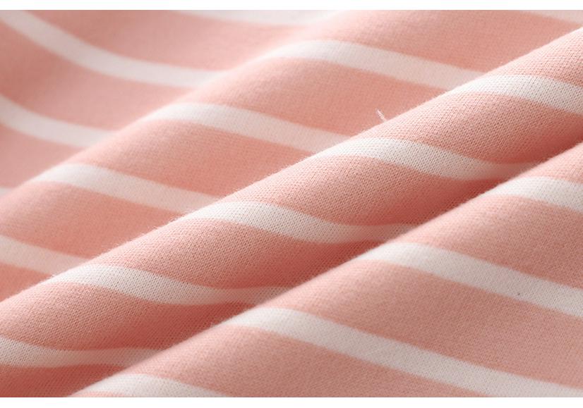 Children's Warm Striped High-Waist Underwear Set for Spring and Autumn - Plus Velvet for Babies, Toddlers, and Kids