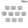 10Pcs 2 Hole Shock Cord Rope Stopper Alloy Spring Buckles Metal Cord Lock For Clothes Replacement Hoodie Shoes Bag Crafts