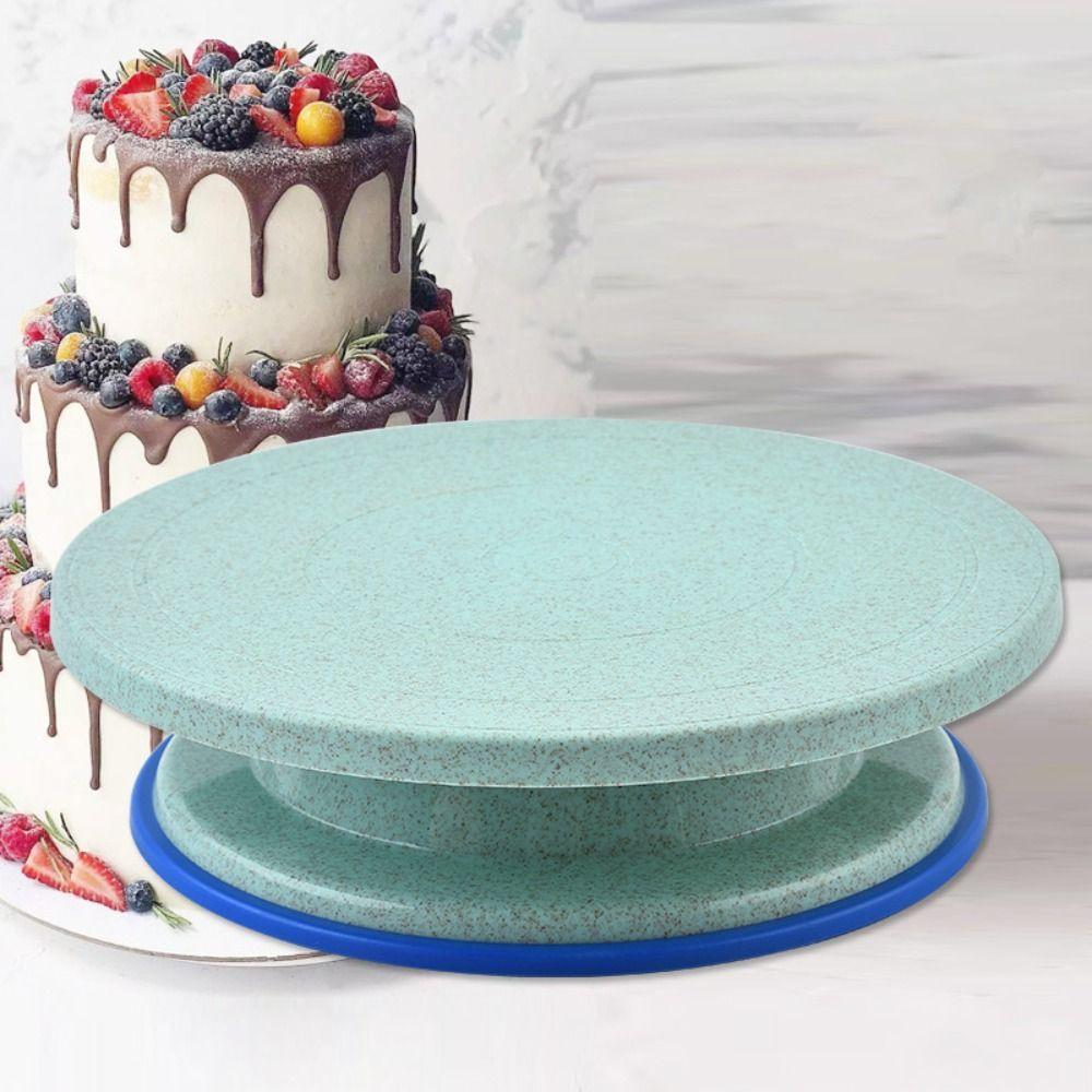 Plastic Cake Turntable Stand Round Revolving Dessert Stand DIY Rotating Cake Stand Kitchen