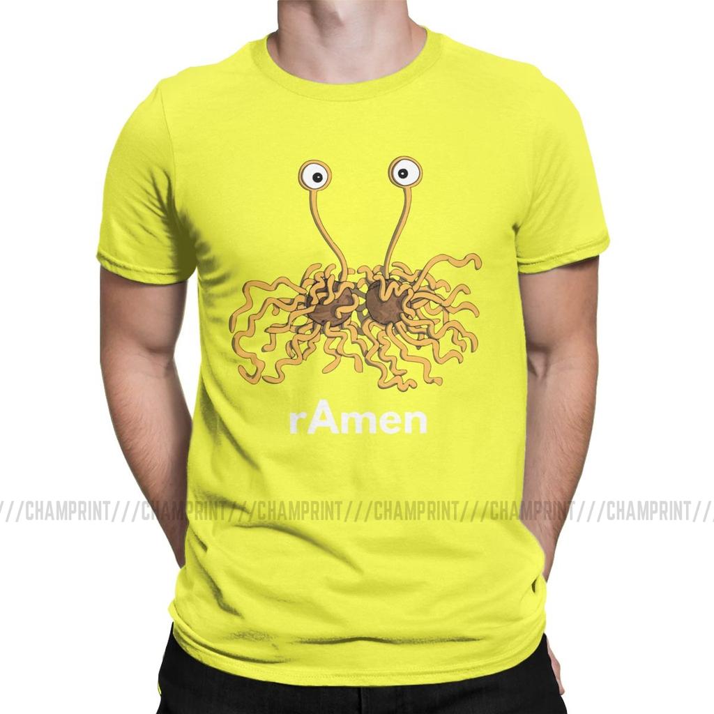 Men T Shirts Flying Spagetti Monsterism Monster Pastafarianism Skeptic Atheist Hipster Tee Shirt Fsm Religion Church