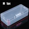 1PC Transparent Rectangular Storage Box S/M/L Plastic Buckle Empty Box Desktop Container Simple Home Dustproof Storage Box