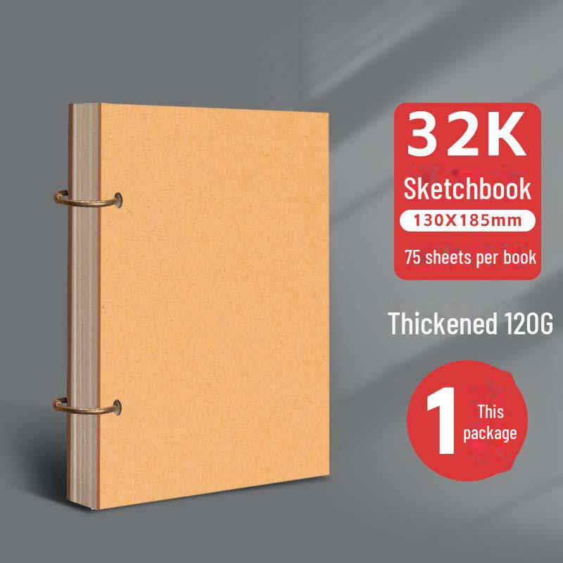 Detachable Loose-Leaf Sketchbook: A5, A4, 32K, 8K, 24K, 4K for Watercolor, Marker, and Kindergarten Art
