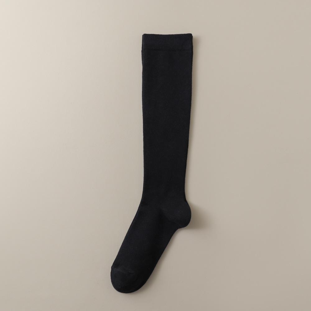Pressure Slimming Leg Calf Socks for Women, Spring and Autumn, Long Thigh-high Black Mid-calf Socks