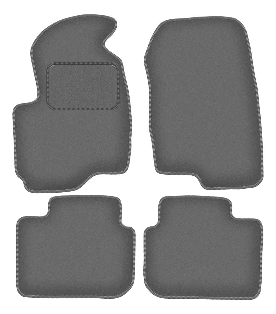 Tappetini auto in velluto grafite per: Mitsubishi Colt VII hatchback (2004-2008)