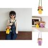 Cute And Quirky Cartoon Knitted Shoulder Bag For Kids Ideal For Daily Use In Purple And Yellow