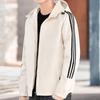 Three-bar Jacket Men's Casual Fashion Trend Hooded Slim-fitting Simple Men's Jacket Autumn Jacket