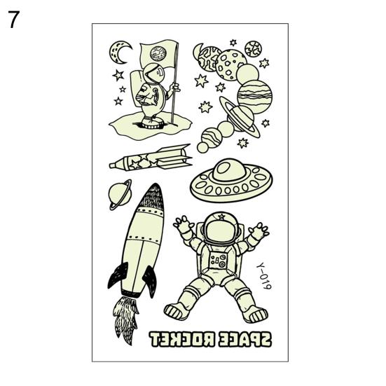 

Татуировки на теле, временные татуировки, экологически чистые очаровательные переносные татуировки на бумаге, космическая Вселенная, детская временная татуировка на ноге 7