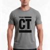 Team Ct (Black) Tshirt Summer Casual Cotton Tee Oversized Streetwear Tops Vintage Graphic Print Loose Fit Short Sleeve