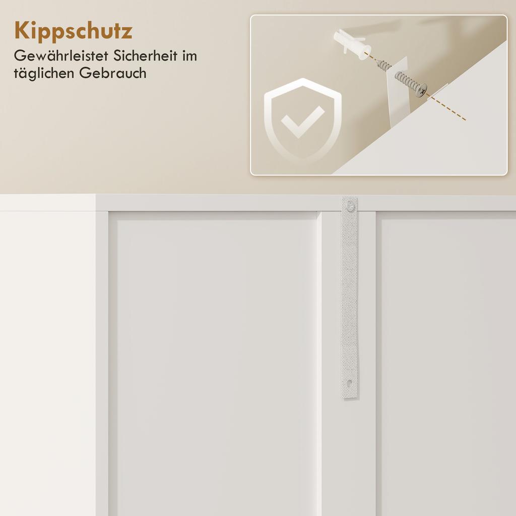174 Cm High Bathroom Cabinet with Fold-out Laundry Basket and Soft-Close Doors, White
