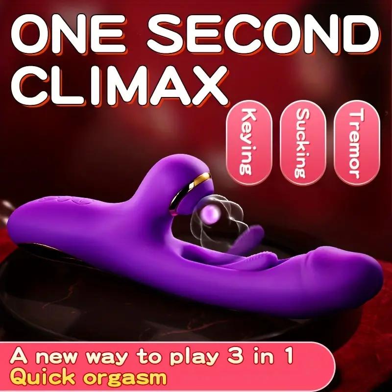 Telescopic Vibration Built-in Ball Rotation Heating G Spot Dildo Vibrator Female Masturbation Toys for Woman