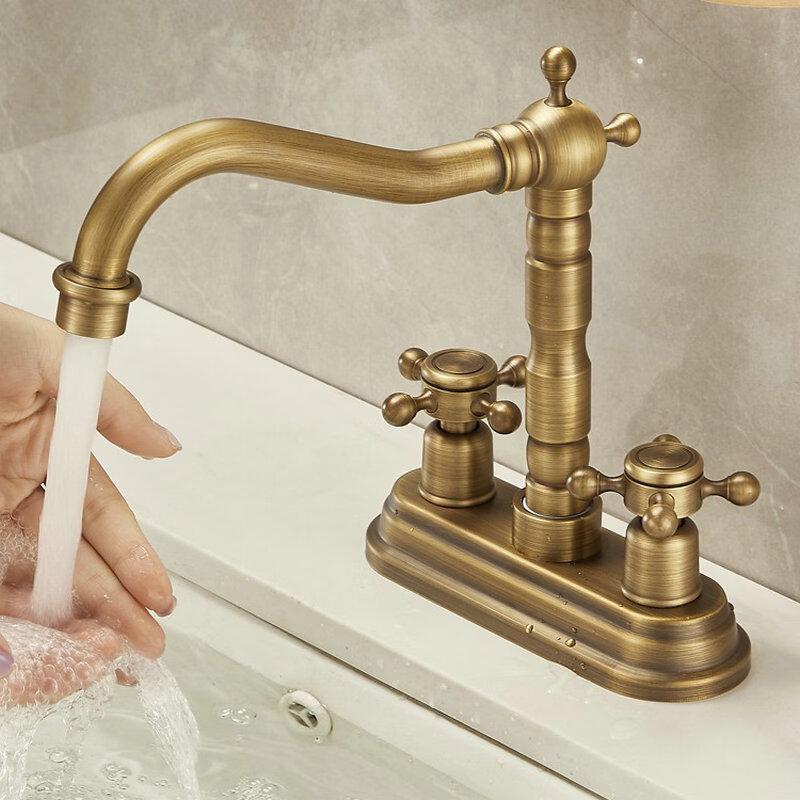 

TLXT Double-Hole Antique Style Basin Faucet