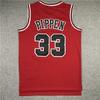 Chicago Bulls 33 Scottie Pippen Retro Basketball Jersey Sleeveless Breathable Loose Fit Men Women Sport Wear