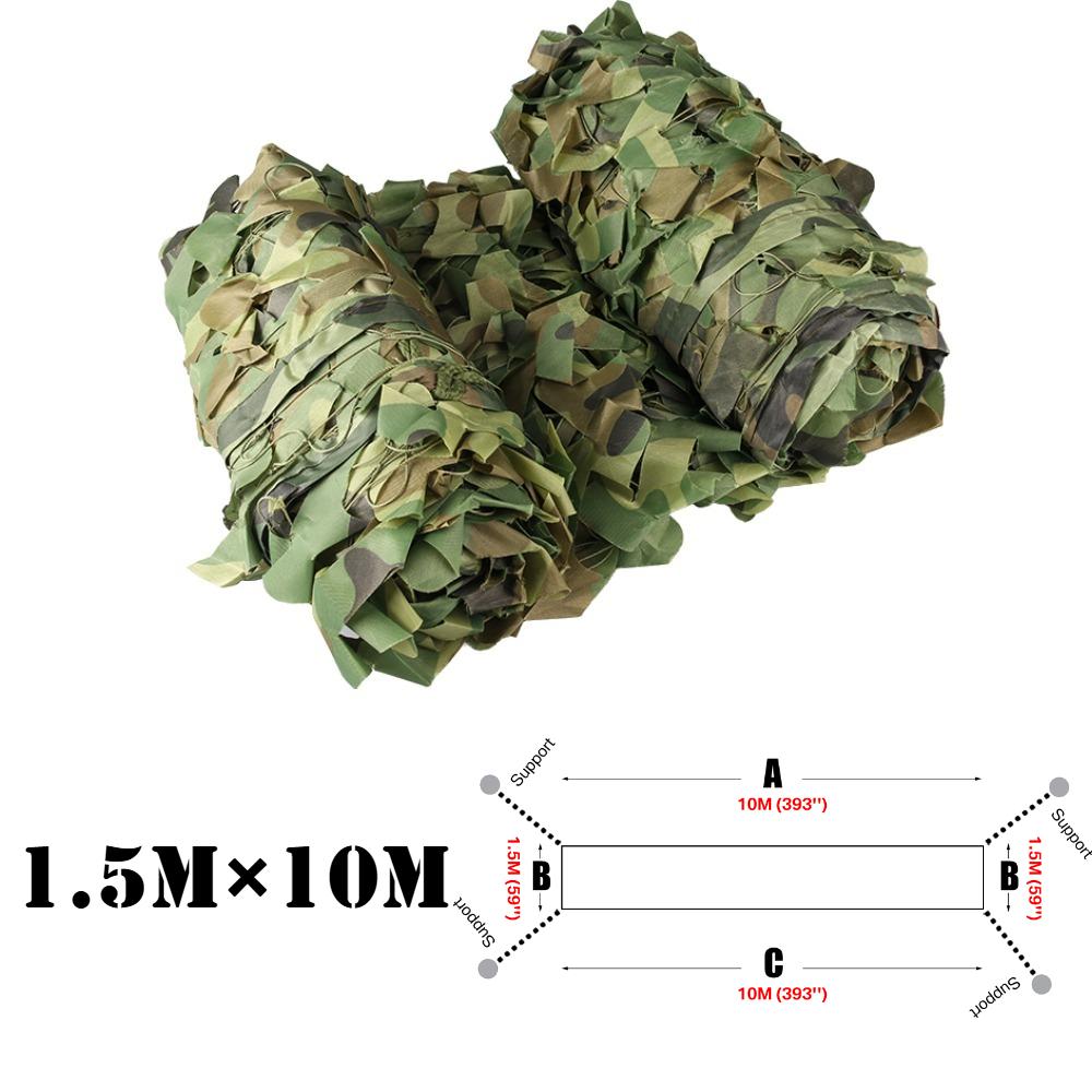 Camouflage Netting Outdoor Camping Sunshade Mesh Camo Net for Garden Buildings Fencing Trellis Covers Privacy Cloth Sun Shelter