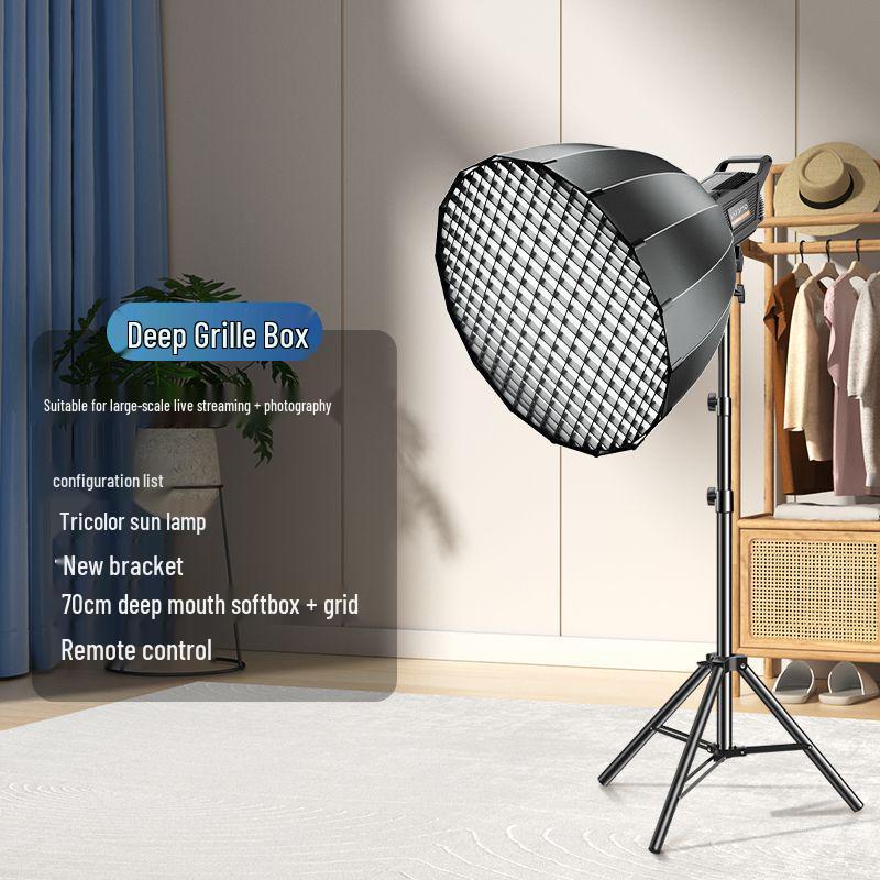 Professional-Grade LED Floor-Standing Spherical Fill Light for Photography and Livestreaming