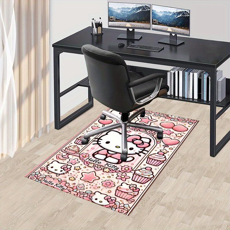 

1pc Hello Kitty Office Carpet Under Chair Mat Gift Universal Cute Cartoon Kawaii Desk Rug for Room Decor Birthday Present Bedroom Flooring M 60cm by 90cm