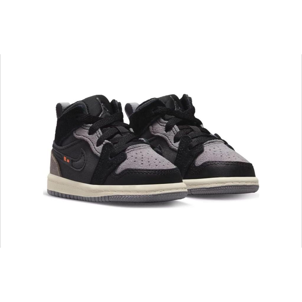 Air Jordan 1 Mid SE Craft TD Inside Out Black Light Graphite Sail Cement Grey DV0437-001