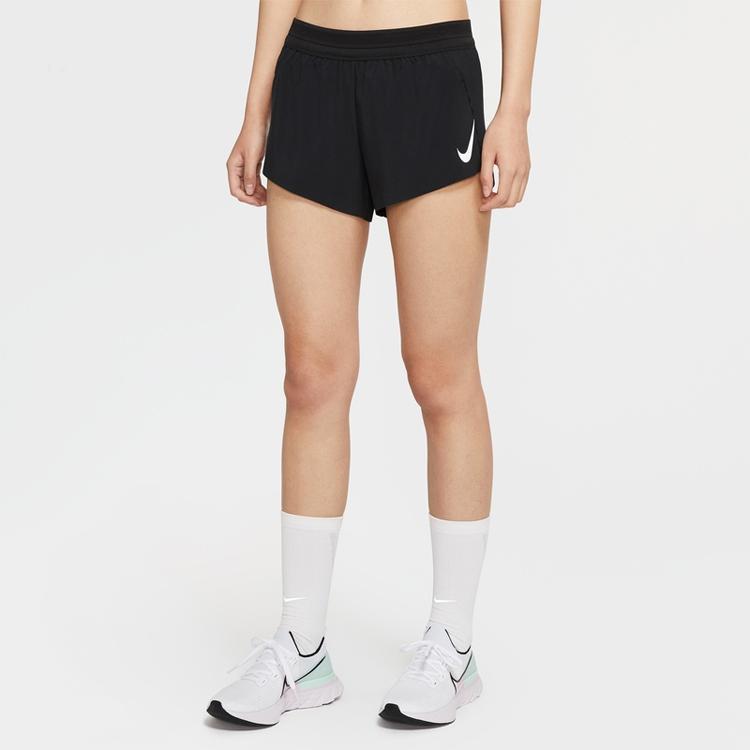 Nike Aeroswift Running Training Breathable Fitness Shorts Women Shorts Black CJ2366-010