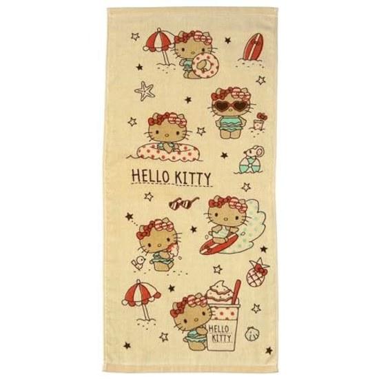 Sanrio Characters Hello Kitty Face Towel 2-Piece Set 3475cm 100 Cotton Summer Days