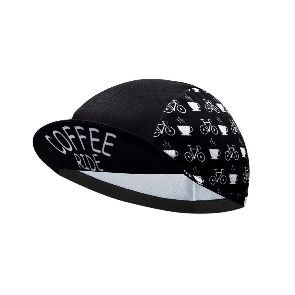 Tryckta cykelkepsar Hjälm Innerkläder snabbtorkande Andningsbar Solskyddshatt