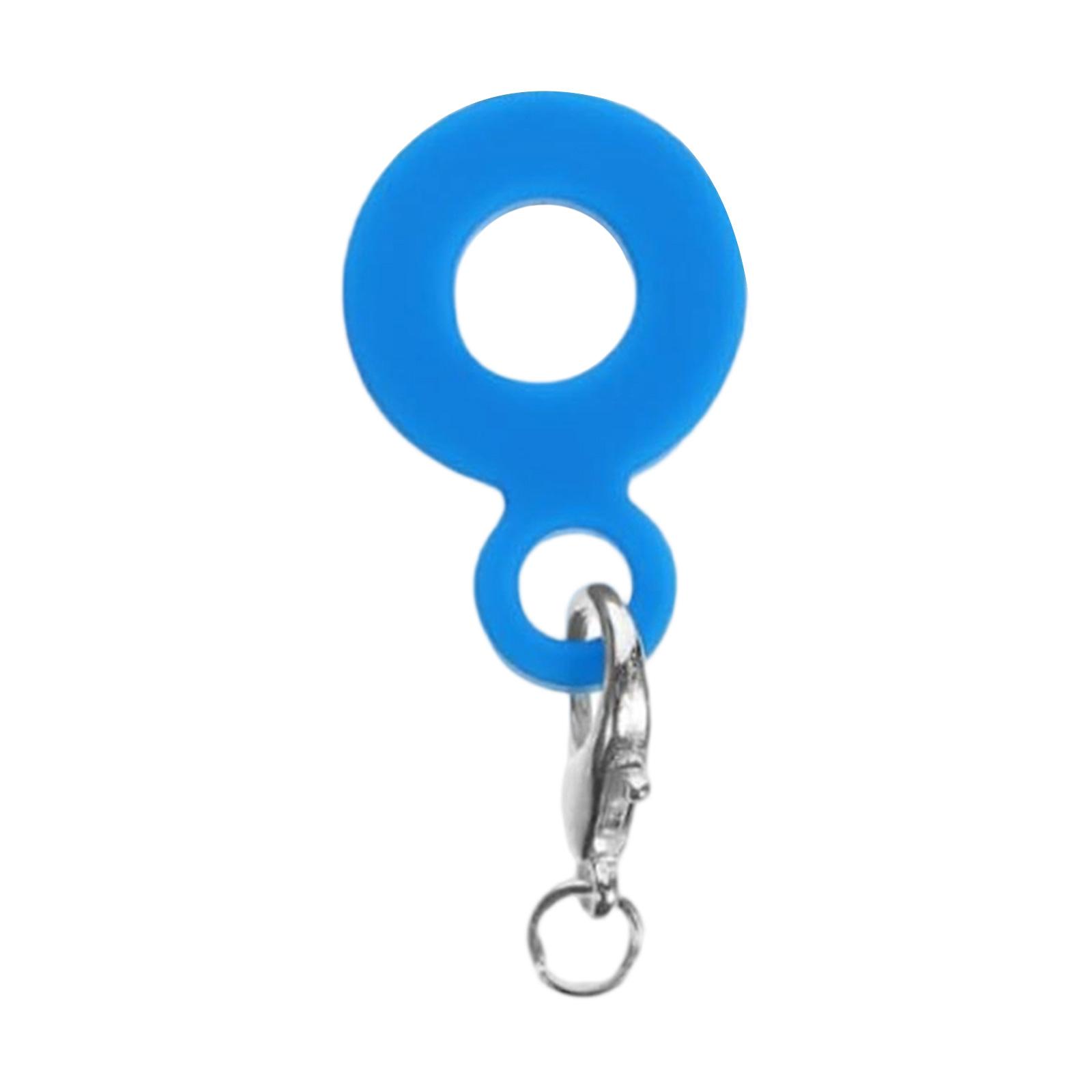 

Reusable Hanging Straw Decor Silicone Keychain Pendant Heat Resistant Cup Accessory Silicone Texture for Beverage
