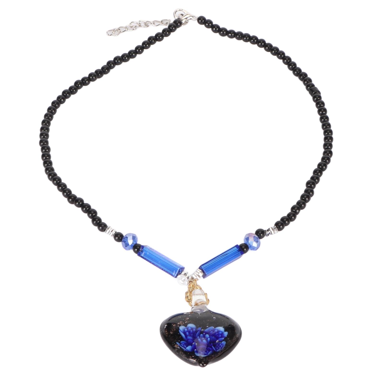 

Ожерелье Сердце Модное Элегантное Блестящее Ручной работы Женское Ожерелье с Подвеской в виде Сердца для Повседневной Носки, для Вечеринки, в Подарок Синее