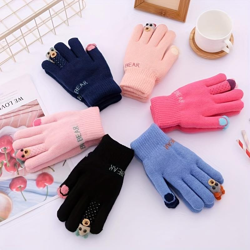 Comfortable and Cute Winter Gloves for Kids, Suitable for Boys and Girls Aged 7-12, Cold Weather Gear, Kids Outdoor Activities, Playful Design