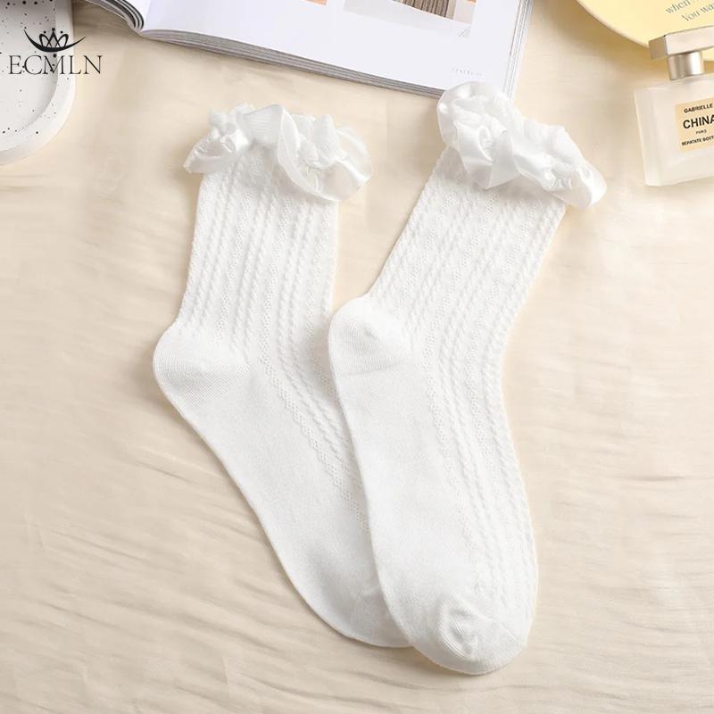 

Женские кружевные носки до щиколотки, носки с оборками, сетчатые кружевные свободные носки, носки-слаучи, высокие носки до щиколотки для женщин one size