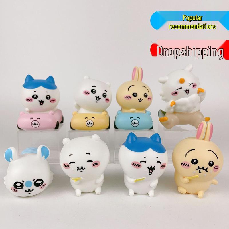 

Chiikawa Play Vehicle Blind Box: Self-Deprecating Bear & Usagi Usagi Dining Desktop Ornaments