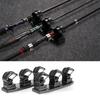 Light Weight Fishing Poles Rack Wall Mounted Fishing Rod Holder Horizontal Support 3 Rod Rack for Boats/Wall/Truck Bed