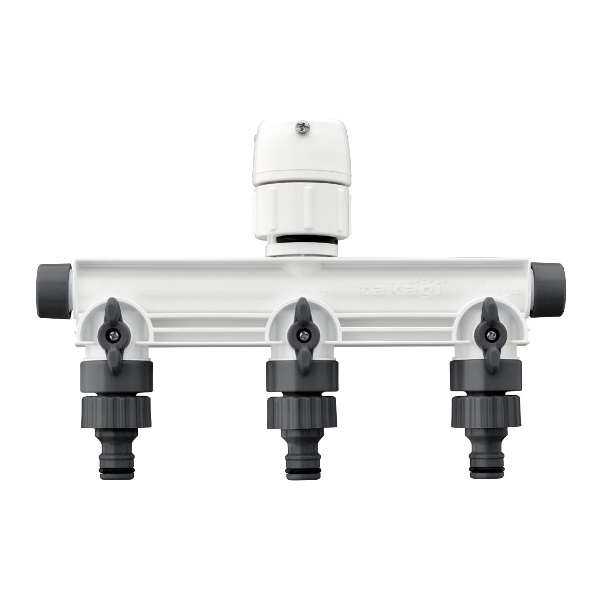 Takagi 3-way Faucet Nipple GWF11CG Charcoal Gray with Tap for G1/2 Parallel Thread Connection