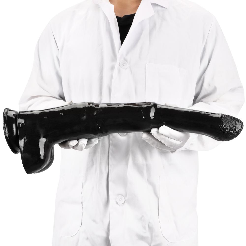Black Dildo with Sucker Butt Plug Masturbator Fisting Sex Toy Big Dick Strap On Cock Realistic Penis PVC Femdom Slave Gay