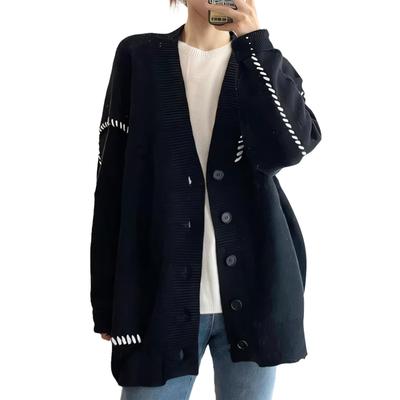 Inotenka Knit Loose Long Perfect for and Winter Women's Cardigan, Warm, V-Neck, Slimming, Fit, Cute, Sleeves, Casual, School, Work, Spring, Autumn,