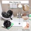 4 stk/sett Scrunchies Kroppsdusj Puff Skrubbesvamper Eksfolierende Bade-loofah