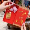 Goldenes Pferde Schlüsselanhänger Geschenkset: Taschenanhänger & Handy-Anhänger für das Neue Jahr