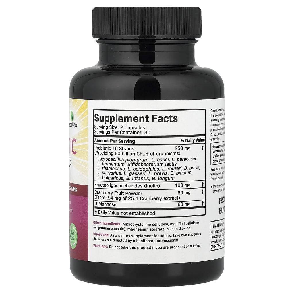 Futurebiotics, Women's Probiotic Plus Prebiotic, 60 Veggie Capsules