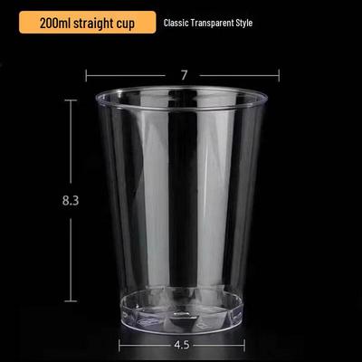 Thickened Crystal Clear Disposable Plastic Cups
