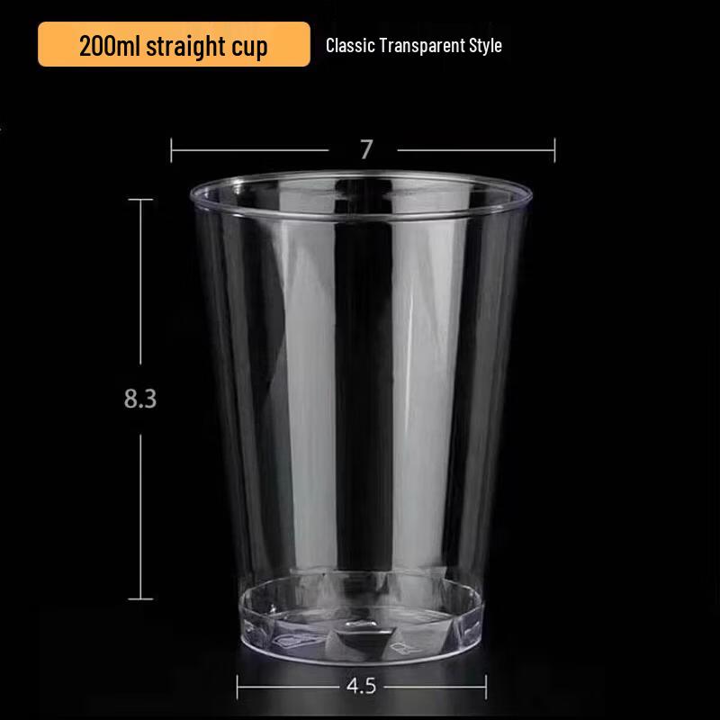 Disposable Crystal Clear Plastic Cups