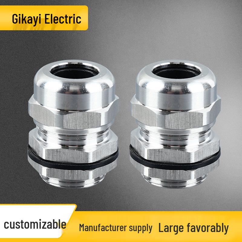 

304 Stainless Steel Waterproof Cable Connector with Dustproof Sealing Gland Custom Contact Customer Service Stainless Steel