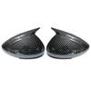 For Peugeot 408 2013 Rearview Side Mirror Cover Wing Cap Sticker Exterior Case Trim Carbon
