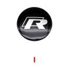 4Pcs For Volkswagen R-Line R GTI Polo Passat T5 Golf Scirocco 56mm Car Wheel Stickers Center Hub Cap Car Emblem Badge Decal