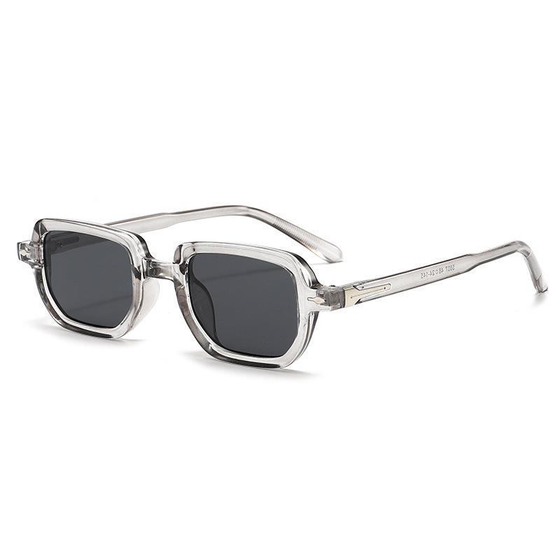 New square sunglasses European and American retro arrow-shaped rivet glasses fashion sunglasses women's sunglasses