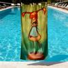 Pippi Longstocking Print Beach Towel Design, Soft, Lightweight. for Home Bathroom, Spa, Pool, Yoga, Surfing, Camping, Gift for Family, Friend
