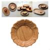 Mini Wood Tray Cheese Plate Multifunctional 13cm Decoration Tea Coffee for Bedroom Dresser