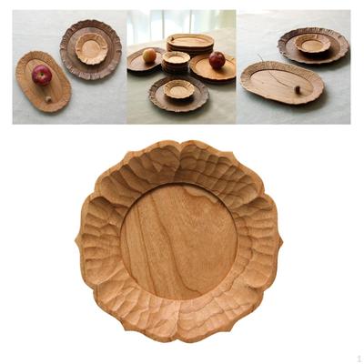 Mini Holztablett Käseplatte Multifunktional 13cm Dekoration Tee Kaffee für Schlafzimmer Kommode