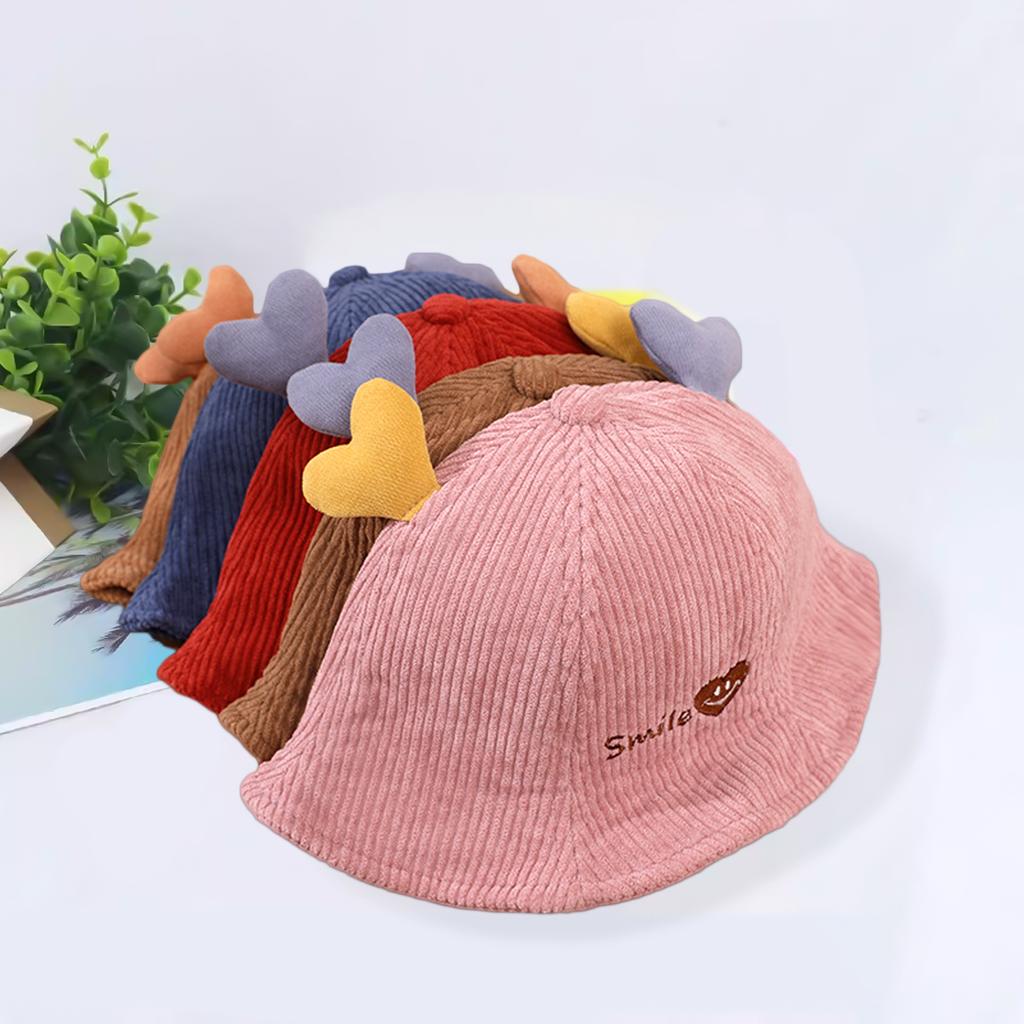 0-36 Months Baby Knitted Fisherman's Hat Summer Baby Hat Soft Breathable Baby Sun Hat Cute Antlers Decoration, Cartoon Patterns