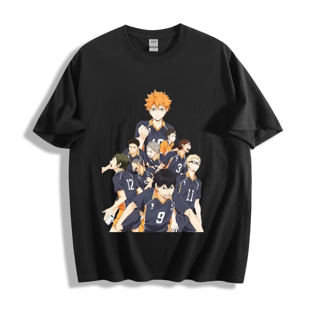 

Karasuno Volleyball Team Unity T-Shirt - Group Portrait Anime Design Unisex Tee S