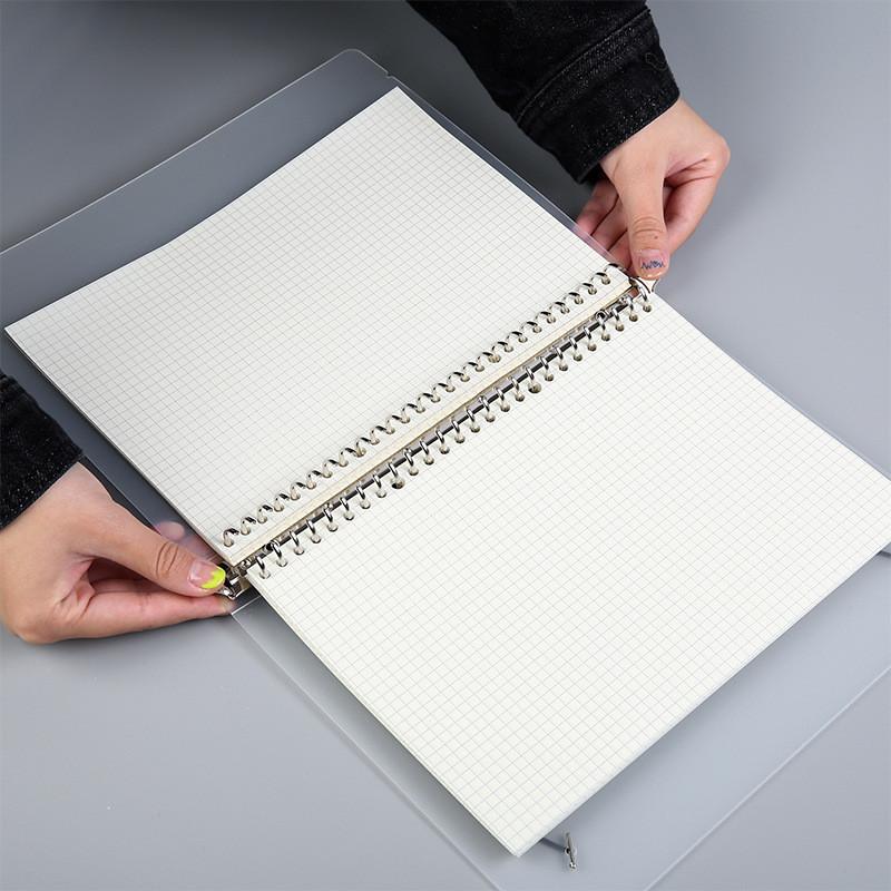 Frosted PP Loose-Leaf Binder Removable Notebook Cover A4/B5/A5 for Office School