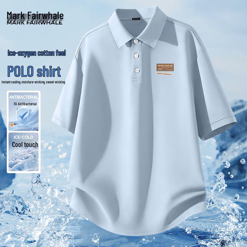 

Mark Fairwhale Men s Quick-Dry Business Casual Polo Shirt 3XL
