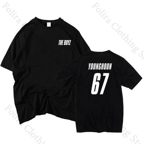 THE BOYZ Album The First Printing Tshirt for Fans Summer Tops Short Sleeve Tee Women Clothing Womens Tshirt Daily T Shirts